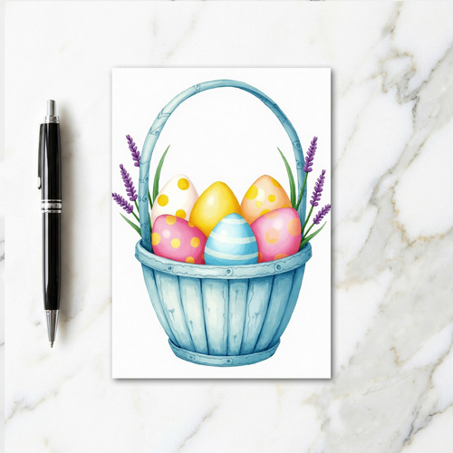 Striped Ovoid Basket Card