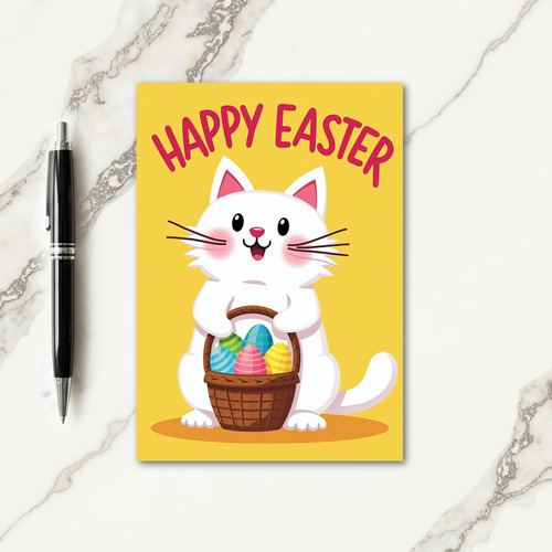 Striped Ovoids Easter Card