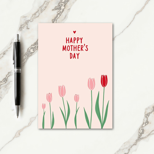 Striped Pastel Blooms Card