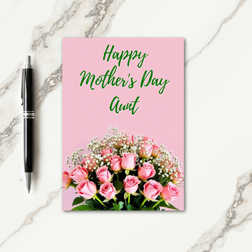 Striped Pastel Blooms Thank You Card