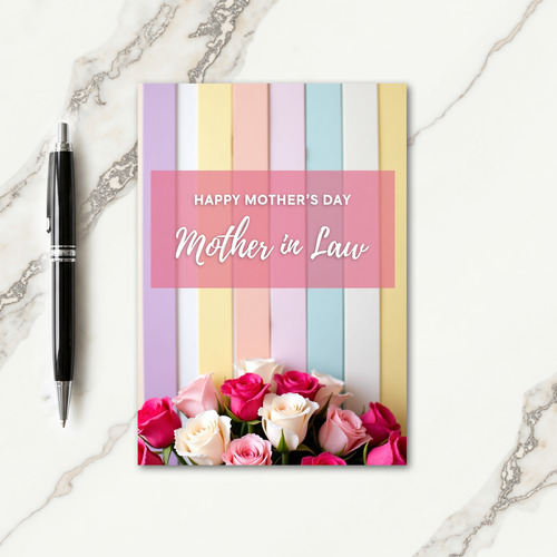 Striped Pastel Gratitude Card