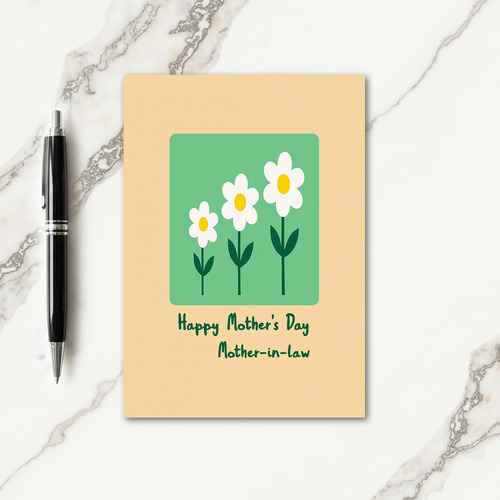 Striped Pastel Mothers Day Card
