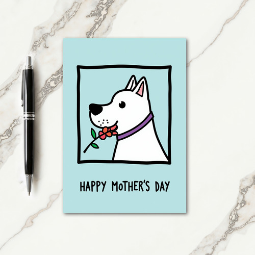 Striped Pet Mothers Day Card