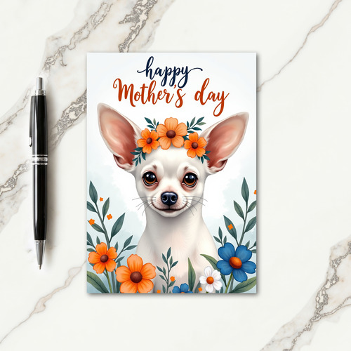Striped Pet Portrait Card