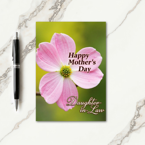Striped Pink Petal Wishes Card