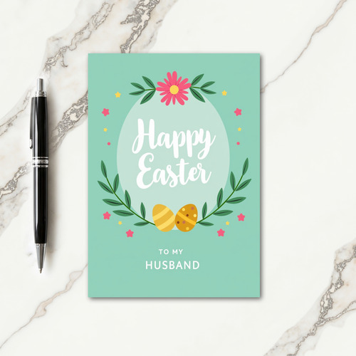 Striped Polka Dot Easter Card