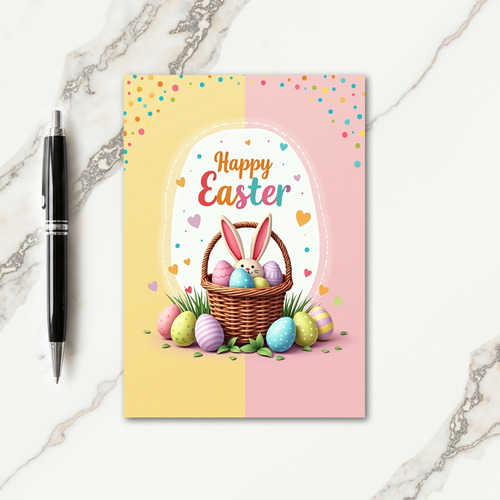 Striped Polka Dot Springtime Card