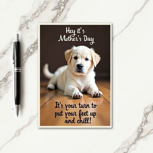 Striped Puppy Love Card