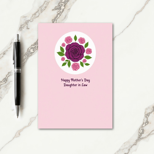 Striped Purple Flower Note Card