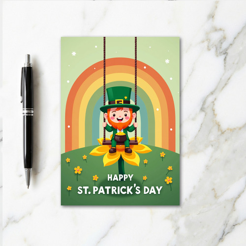 Striped Rainbow Happy Day Card