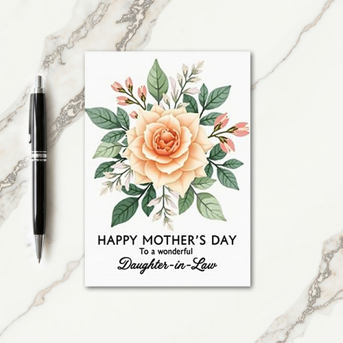 Striped Rose Appreciation Card