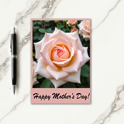 Striped Rose Petals Card