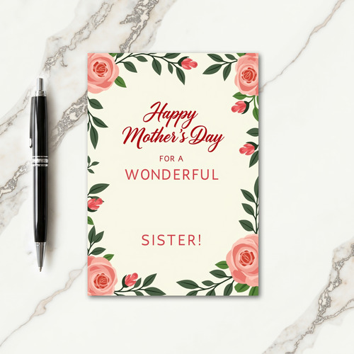 Striped Roses Occasion Family Card