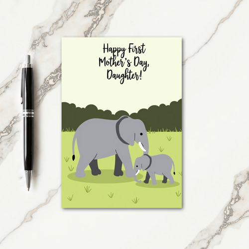 Striped Scene Mothers Day Card