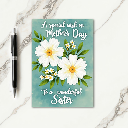 Striped Serene Blossom Card