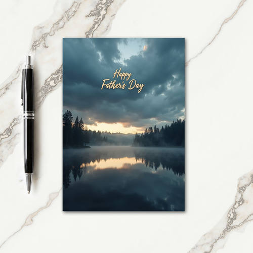 Striped Serene Fathers Day Card