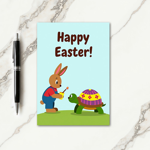 Striped Shell Easter Card