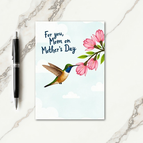 Striped Sky Bird Scene Card