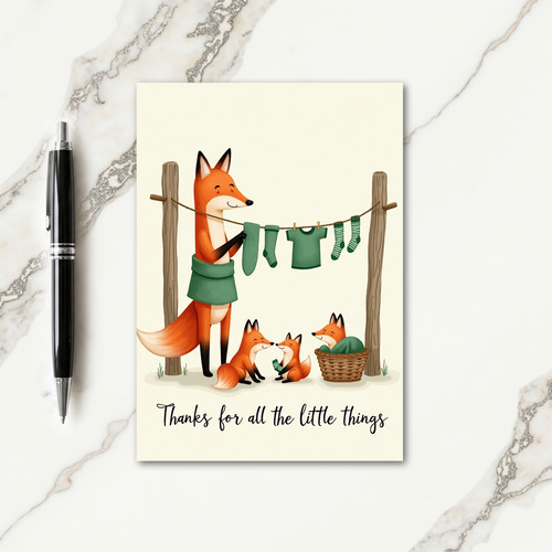 Striped Socks Family Card