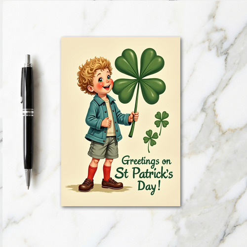 Striped Socks Lucky Card