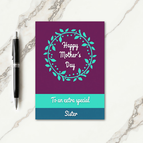 Striped Special Sister Card