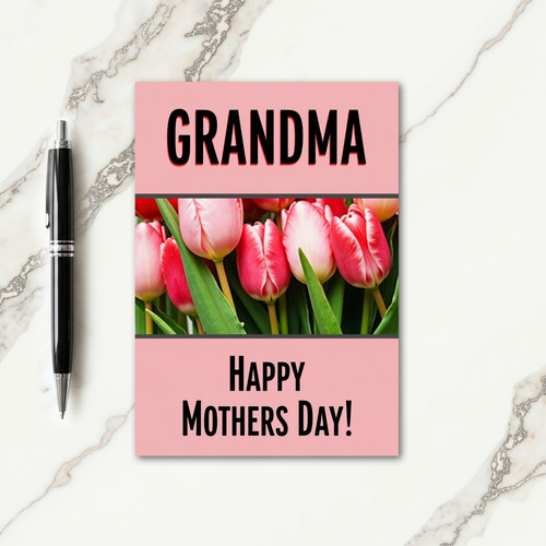 Striped Spring Blooms Loving Card