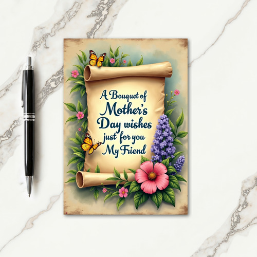 Striped Spring Garden Card