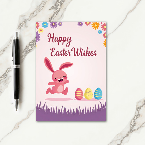 Striped Spring Joy Holiday Card