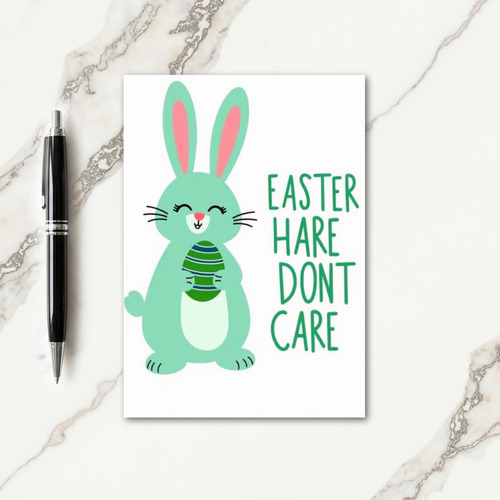 Striped Spring Oval Friend Card