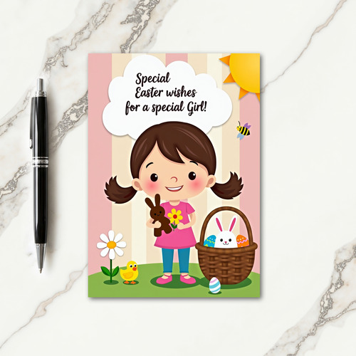 Striped Spring Scene Celebration Card