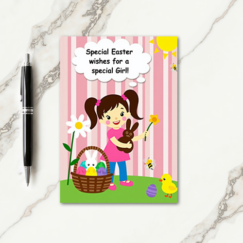 Striped Springtime Celebration Card