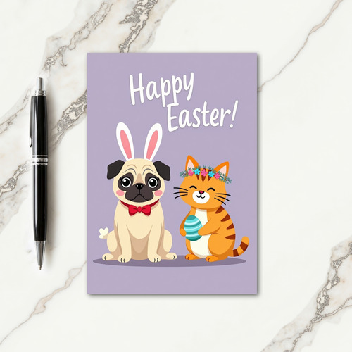 Striped Springtime Friends Card