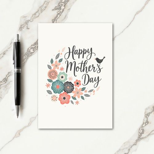 Striped Springtime Greeting Card