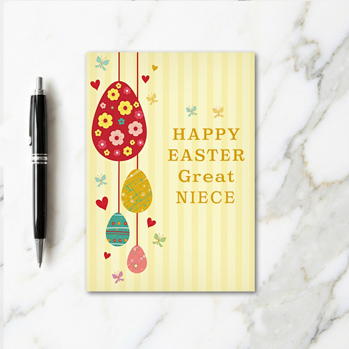 Striped Springtime Ovoids Card