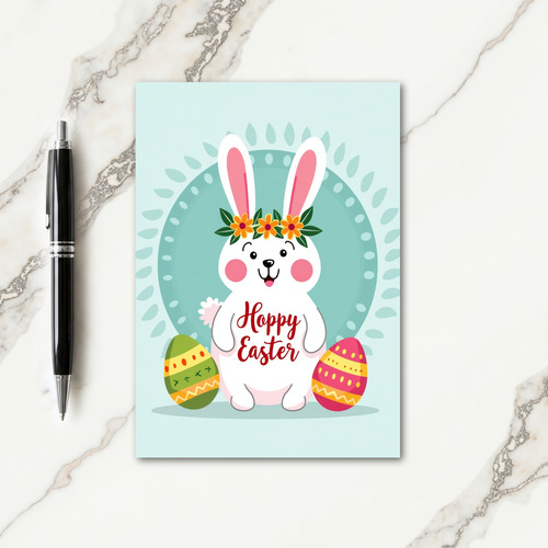 Striped Springtime Scene Card