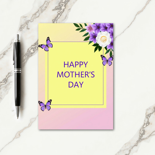 Striped Springtime Wishes Card