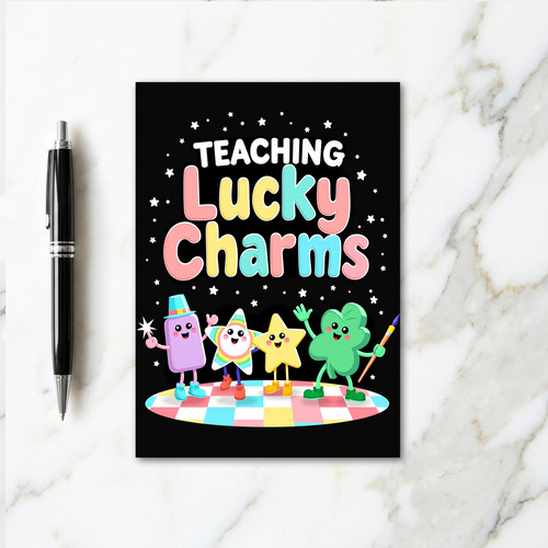 Striped Star Teaching Card