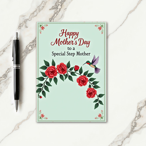 Striped Step Mothers Day Card
