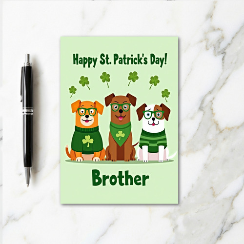 Striped Sweater Brother Card