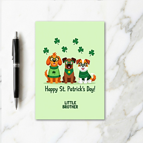 Striped Sweater St Patricks Card