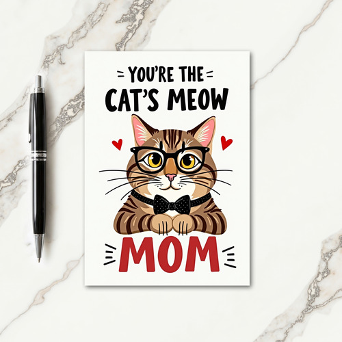 Striped Tabby Mom Card