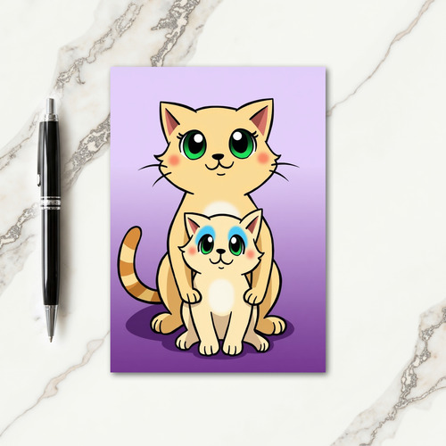 Striped Tail Feline Card