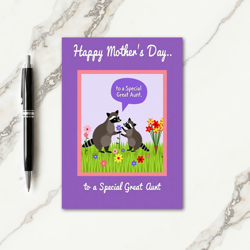 Striped Tail Mothers Day Card