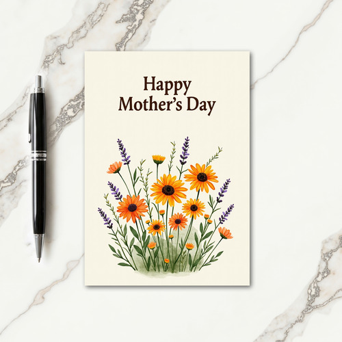 Striped Thank You Message Card