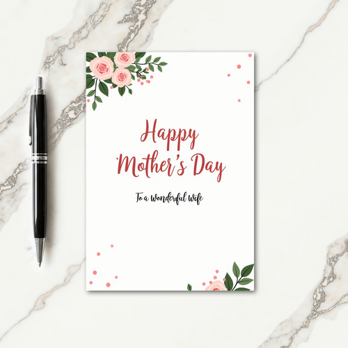 Striped To A Wonderful Wife Card