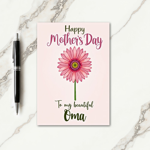 Striped To My Beautiful Oma Card