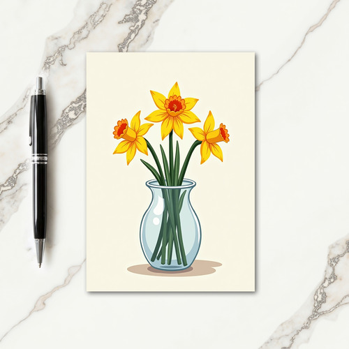 Striped Trumpet Blossom Card