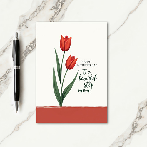 Striped Tulip Affection Card