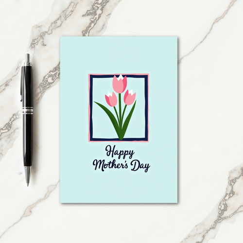 Striped Tulips Greeting Card