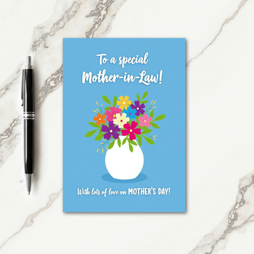 Striped Vase Celebration Card